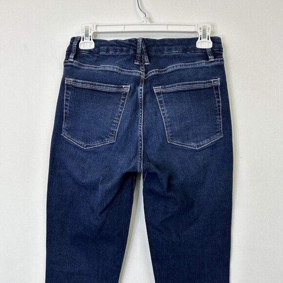 Good American Good Legs Crop Jeans Womens Size 27 High Rise Pink Thread - Picture 8 of 9